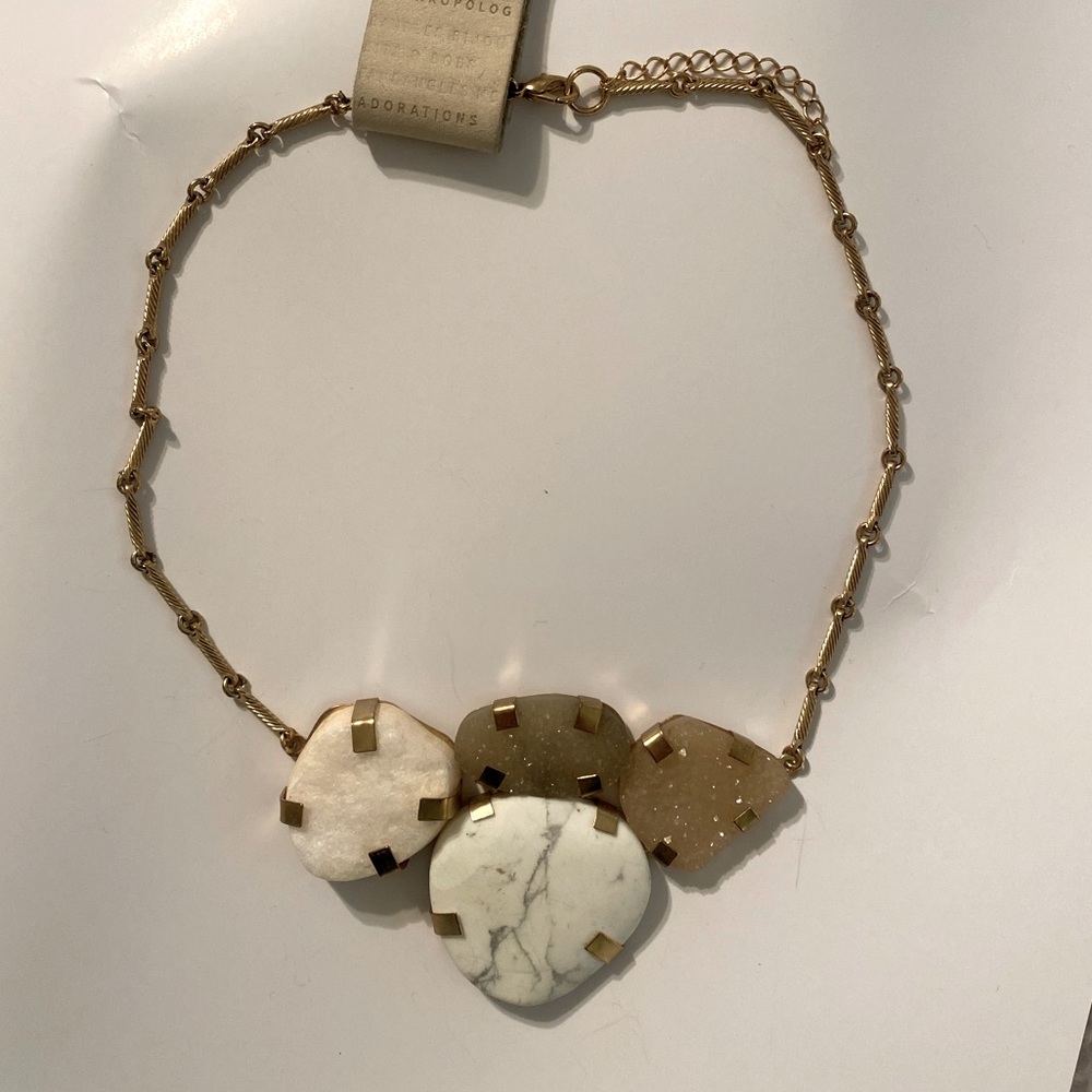 Anthropologie Philomena Bib Statement Necklace